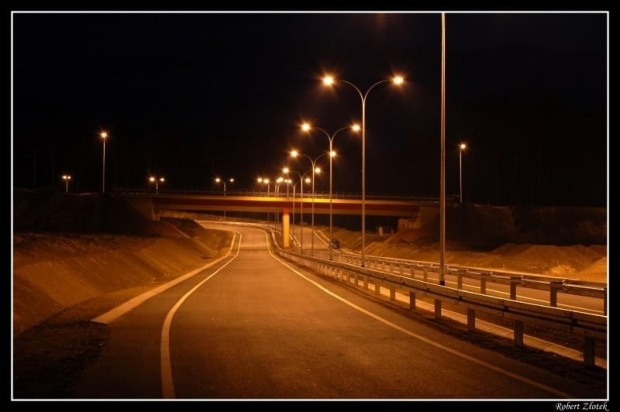 #drogi #latarnia #Międzyrzecz #mosty #noc #place #ulice #wiadukty