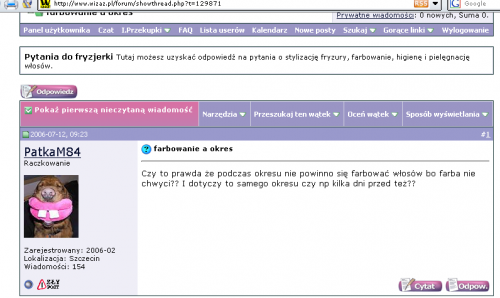 Z pewnego forum o fryzjertwie