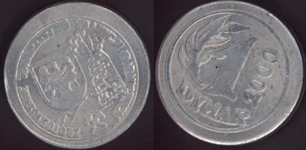 1 Dymar z 2000 roku, moneta okolicznościowa bita na Dymarkach Kaczawskich #Złotoryja #DymarkiKaczawskie #Dymar