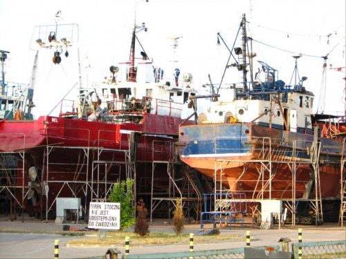 Władysławowo - port , stocznia remontowa