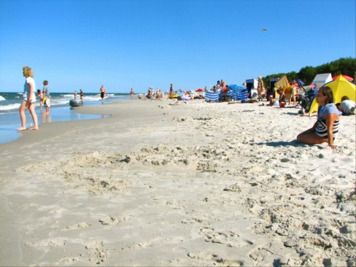 Jurata - plaża często można Tu spotkać znane twarze z dużego i małego ekranu.