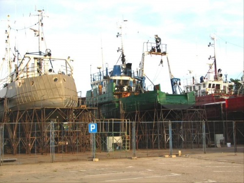 Władysławowo - port , stocznia remontowa