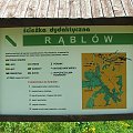 Ścieżka dydaktyczna w Rąblowie - mapa #mapa #Rąblów #tablica #ścieżka