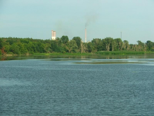 Zbiornik uśredniający Zakładów Azotowych Puławy #rozlewisko #Azoty #Puławy