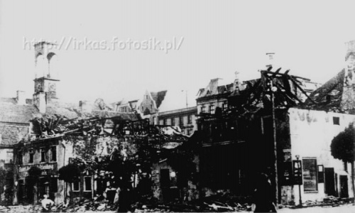 "Dwunastu Apostołów" po pożarze 28 czerwca 1925 r #Kluczbork #Kreuzburg #Pocztowka