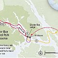 Juneau Glacier 'road' Map