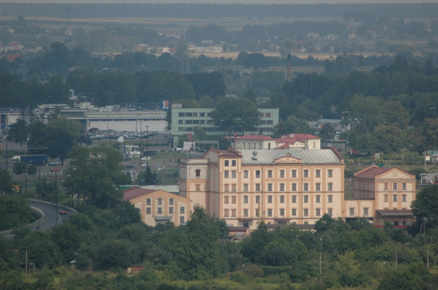 Zdjęcia Lublina z Wieży Trynitarskiej - Mlyn Krauzego i C.H. Leclerc przy drodze wylotowej w kierunku Wlodawy #Lublin