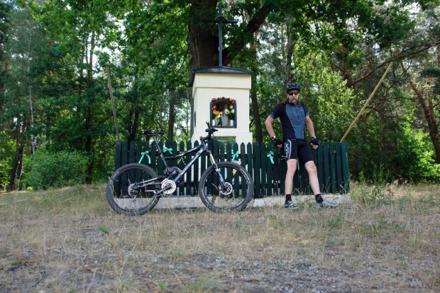 Kapliczka przy czarnym szlaku w Kampinowskim Parku Narodowym #KampinoskiParkNarodowy #kapliczka