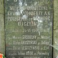 Miejsce pamięci wojowników AK z 1944 roku. #MiejscePamięci