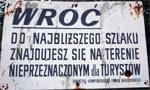 Tablica ostrzegawcza w Kampinowskim PArku Narodowym #KampinowskiParkNarodowy