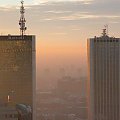Warsaw, misty morning