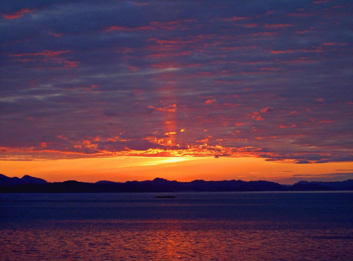 Greenland sunset