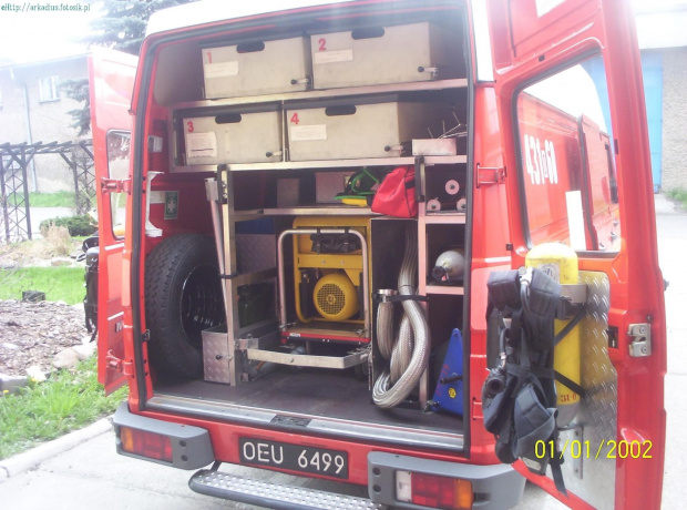 wyposażenie specjalistyczne samochodu pożarniczego IVECO TURBO DAILY 59-12
Fot- JRG PSP KLUCZBORK