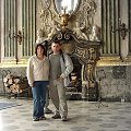Posadzka w sali wykonana jest z dwukolorowego marmuru. Sala Maksymiliana jest jedyna wiernie zrekonstruowana i odrestaurowana sala Zamku Ksiaż. #Książ #Zamek #Wałbrzych