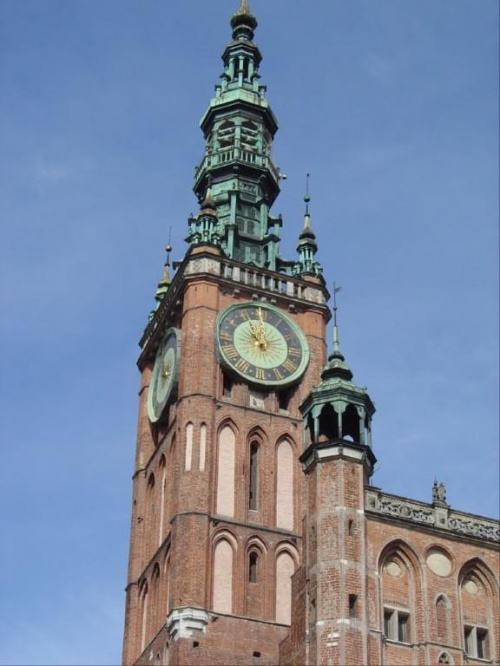 Gdańsk, gotycki ratusz. #Gdańsk #Miasto #Port #Stocznia #Żuraw