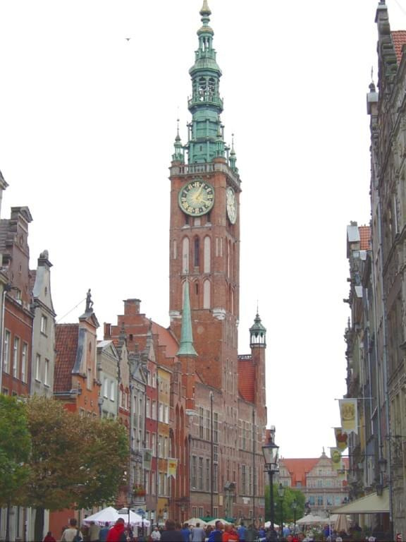 Gdańsk, gotycki ratusz i ulica Długa #Gdańsk #Miasto #Port #Stocznia #Żuraw