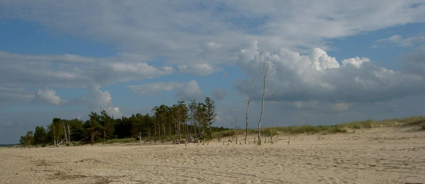 Gdańsk-Górki Wschodnie #panorama #widok #NadMorzem #chmury #plaża