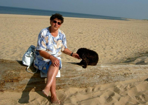 moja Mama na Stogach #plaża #NadMorzem #mama #widok