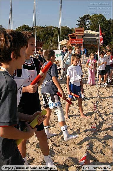 Sztafetowe Biegi Przełajowe po plaży w Sopocie. Organizator sopocki MOSiR #Sp9WSopocie