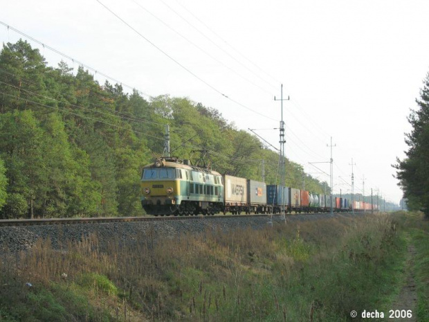 30.09.2006 Rzepin-Kunowice ET22-844 z kontenerami do Oderbrucke