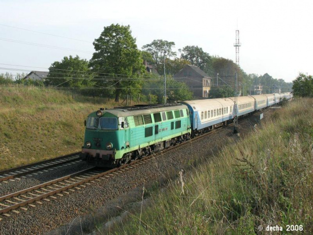 30.09.2006 Kunowice SU45-202 z pociągiem Moskwa-Berlin Lichtenberg