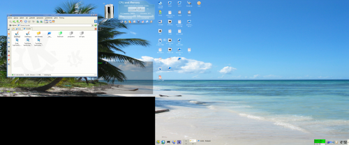 X.org Xinerama - ekran laptopa + CRT Samsung 17" #DualHead #gentoo #kde #linux #xinerama