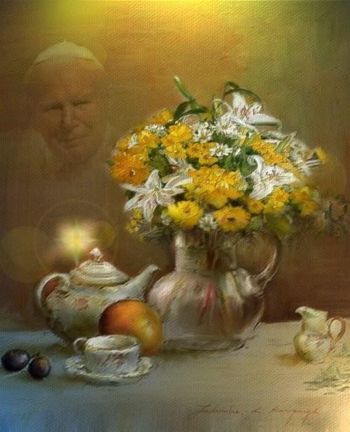 Przesliczny obraz od Marii (gienialna) :))) #KwiatekDlaJagab