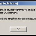 błąd pomocy i obsługi technicznej