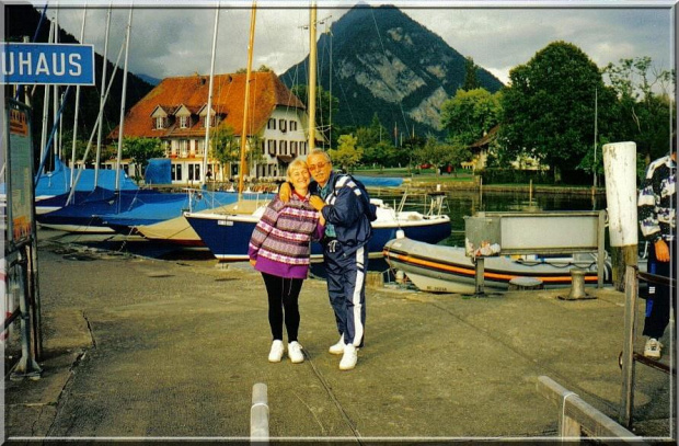 Interlaken - pod górą w tle był nasz camping.