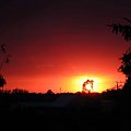 zachód słońca w Choczu- 2005