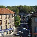 Conflans-Sainte Honorine - widok z pocišgu linii J Paris Saint-Lazare - Mantes-La Jolie