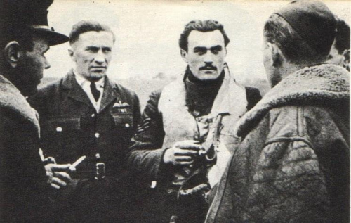 Sierż. Eugeniusz Nowakiewicz, po jeszcze jednym zestrzeleniu Bf-109 nad kanałem.