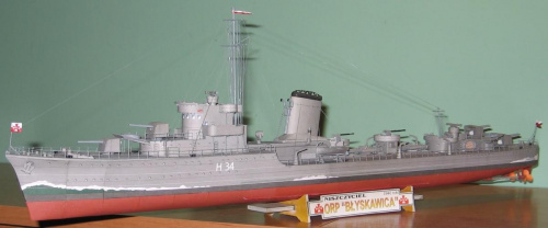 Polski niszczyciel ORP Błyskawica