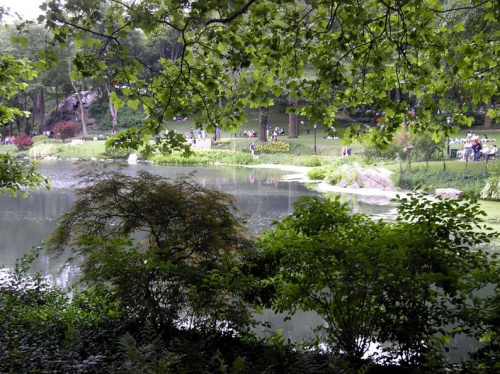 Nowojorski Central Park. Największy park w Nowym Jorku, jednak wszystko jest w nim zrobione ręką człowieka. Pod tą masą zieleni, jest beton, a pod nim cała machineria, która włącza sztuczne strumyczki, wodospady, źródełka. Nie ma w nim niestety nic nat...