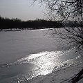 zima też swieci słońce #przyroda #rzeka #San #zima #lód