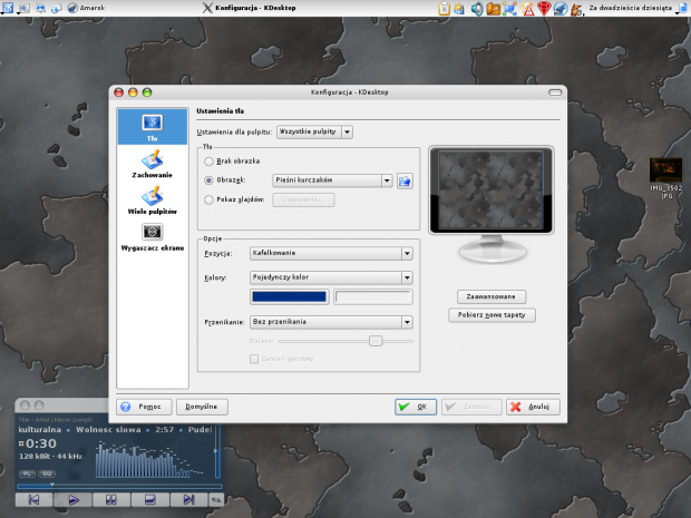 Zmiana tapety w KDE