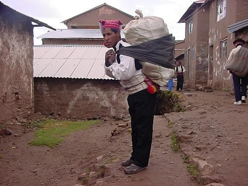 Wyspa Taquile na Jeziorze Titicaca, Peru