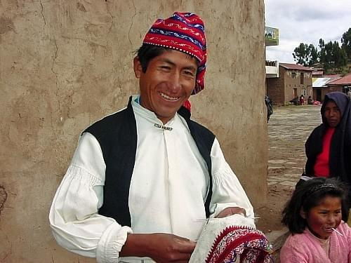 Wyspa Taquile na Jeziorze Titicaca, Peru