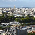 Paris VII (7. dzielnica Paryża) - widok z 1. piętra Wieży Eiffela