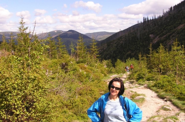 Mola, Tomek i Ania w Czeskich Karkonoszach