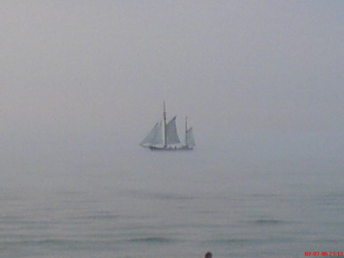 Latający Holender #Jacht #żagle #mgła #morze