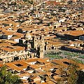 Widok na Cusco ze wzgórza, Peru