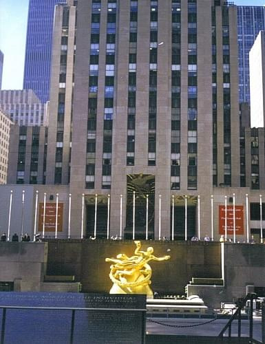 Prometeusz przed Rockefeller center, Nowy Jork