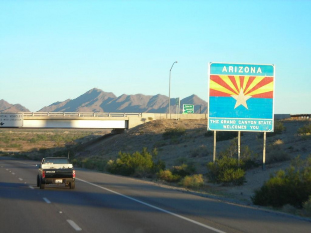 I-10 east, Arizona