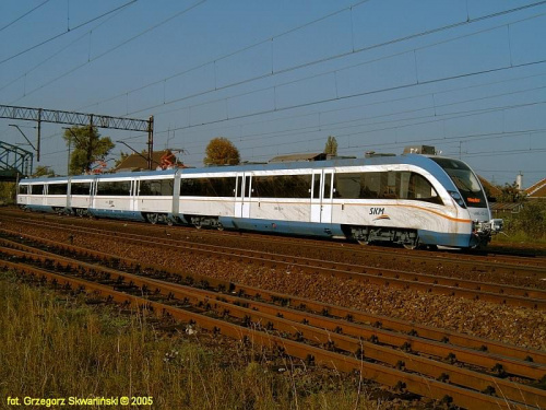 ezt 14WE-02 dzień przed TRAKO 2005, tory postojowe przy stacji Gdańsk Wrzescz