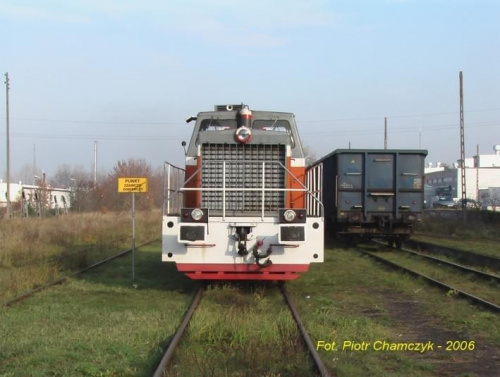 Czarnków - lokomotywa rosyjskiej produkcji należąca do dawnej Ekopłyty. #PKP #Czarnków #stacja #StacjaKolejowa #dworzec