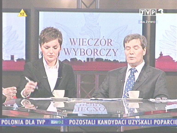 Wieczór wyborczy TVP i Dziennika.