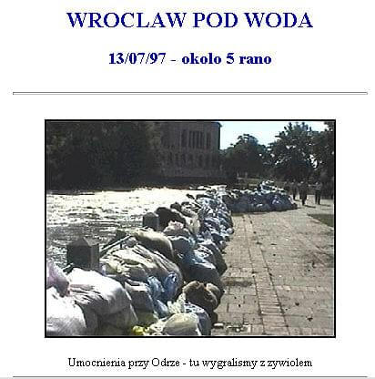 Wrocław pod wodą - 1997 r.