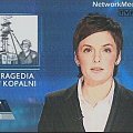 Zdjęcia ze specjalnego wydania Wiadomości TVP1 w związku z katastrofą górniczą w kopalni "Halemba" 21 listopada 2006