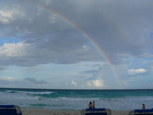 Cancun ....tęcza nad Laguną #MeksykYukatan